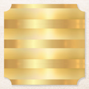Elegant Faux Guld Trendig Modern tom mall Underlägg Papper