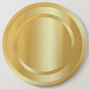 Elegant Faux Guld utseendelande Trendig Knapp