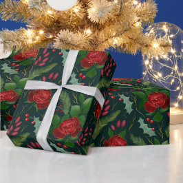 Elegant faux guld vattenfärgen ro gräs bär presentpapper