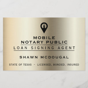 Elegant faux metallflytare flygblad