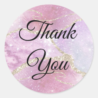 Elegant Faux Pearlescent Effect Tack Runt Klistermärke