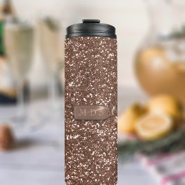 Elegant Faux Ro Guld Glitter