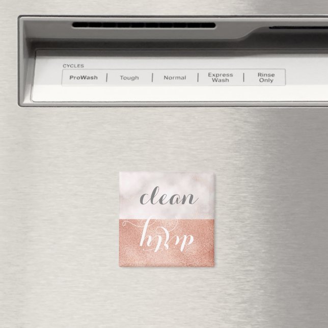 Elegant Faux Ro Guld Marble Dishwasher Magnet (In Situ (Dishwasher))