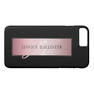 Elegant Faux Ro Guld Namn och Initialer