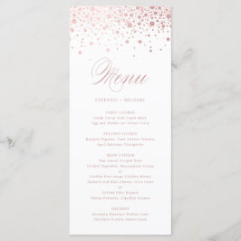 Elegant Faux Ro guldfeta konfetti Bröllop Meny