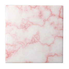 Elegant Faux Rosa Marble Kakelplatta