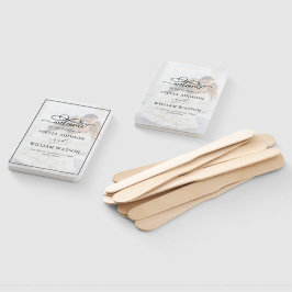 Elegant Faux Vellum Effect Overlay Photo Bröllop