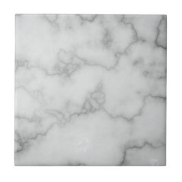 Elegant Faux White Marble Kakelplatta