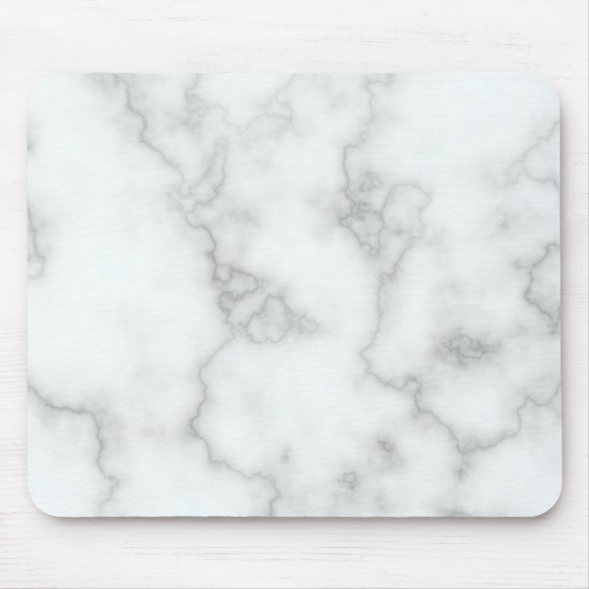 Elegant Faux White Marble Musmatta (Framsidan)
