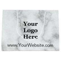 Elegant Faux White Marble Website & Business Logot