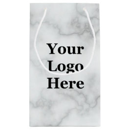 Elegant Faux White Marble Your Logotyp here Templa