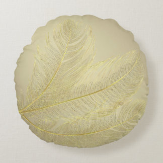 Elegant Feather Design For Luxurious Celebrations Rund Kudde