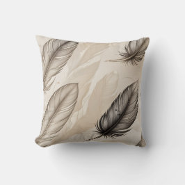 Elegant Feathers Pillow Kudde