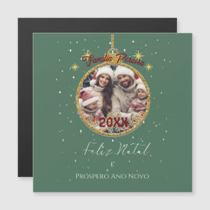 Elegant Feliz Natal e Próspero Ano portugisiska
