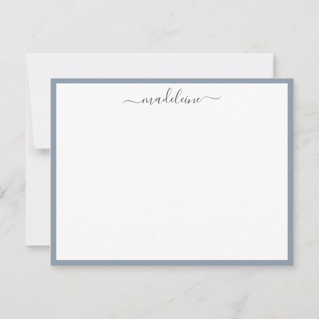 Elegant Feminine-handskrivet calligrafiantecknings Anteckningskort (Framsida)