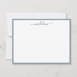 Elegant Feminine-handskrivet calligrafiantecknings Anteckningskort