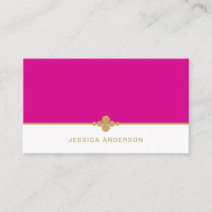 Elegant Feminine Shock rosa-Guld Visitkort