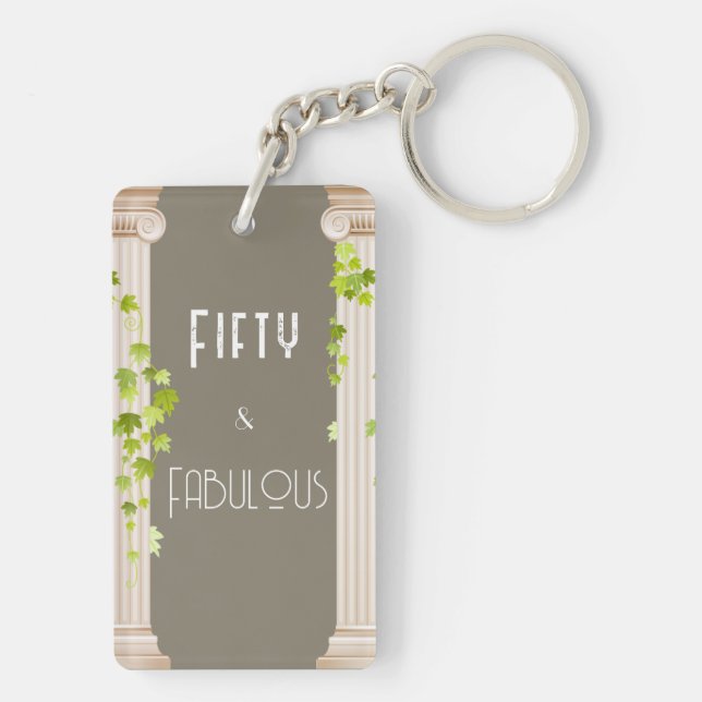 Elegant Femtio Fabulous Birthday Grekiska teme Bro (Baksidan)