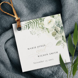 Elegant Fern Eucalyptus Greenery Foliage Bröllop Gåvor Etiketter