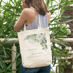 Elegant Fern Eucalyptus Greenery Foliage Bröllop Tygkasse