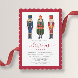 Elegant festiv nötknäppare julfest inbjudningar