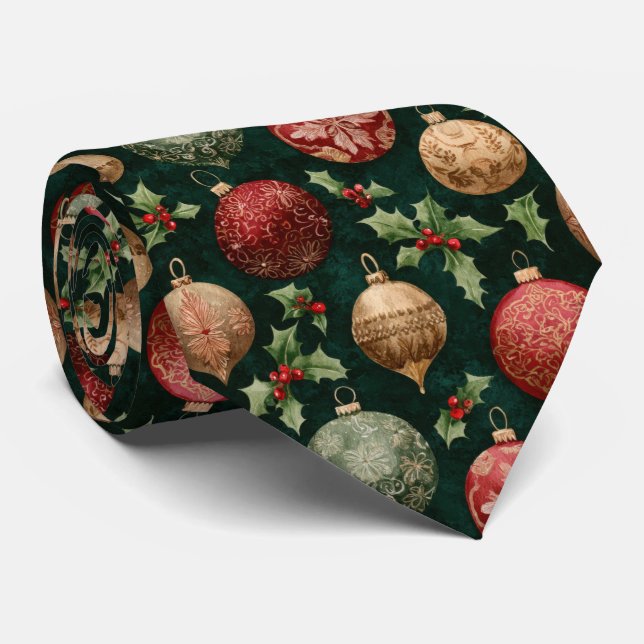 Elegant Festive Christmas Baubles Pattern  Slips (Rullad)