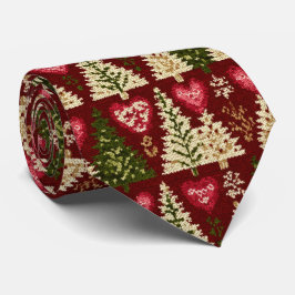 Elegant Festive Christmas Tree Pattern Slips