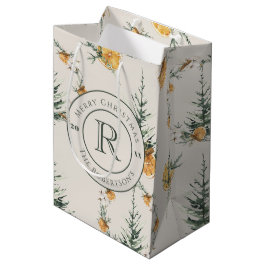 Elegant Festive Winter Watercolor Monogramme