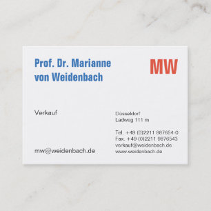 Elegant fet typografi visitkort