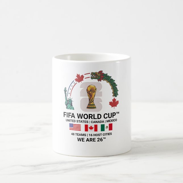 Elegant FIFA Världscup 2026 Klassisk 11 oz Mugg (Center)