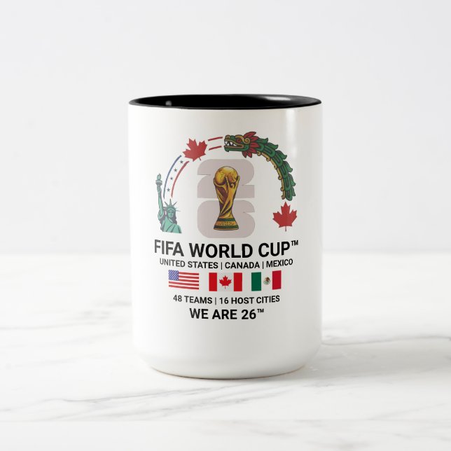 Elegant FIFA Världscup 2026 Tvåtons 0,44 l Mugg (Center)