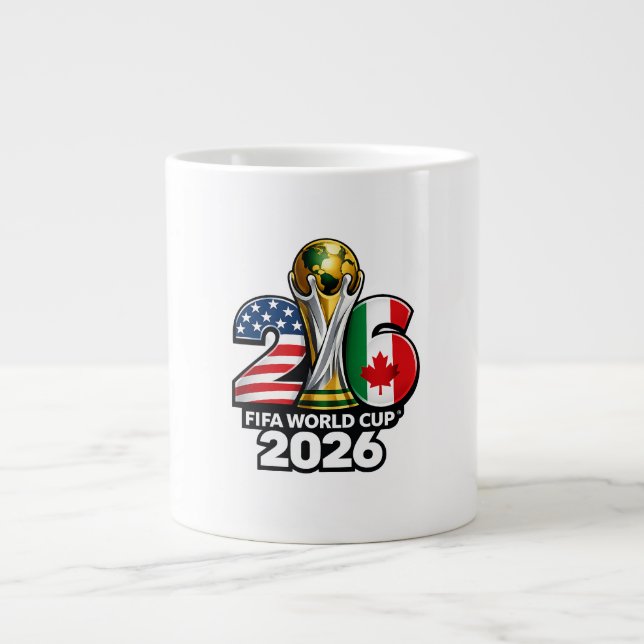 Elegant FIFA Världscupen 2026 Jumbomugg Jumbo Mugg (Framsidan)