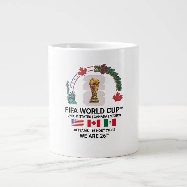 Elegant FIFA Världscupen 2026 Jumbomugg Jumbo Mugg (Framsidan)