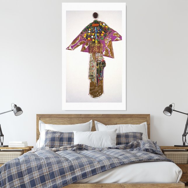 Elegant figur med pärlor canvastryck (Insitu (sovrum))