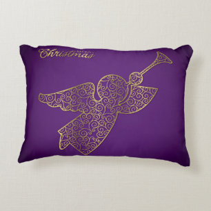 Elegant filigree-ängel prydnadskudde