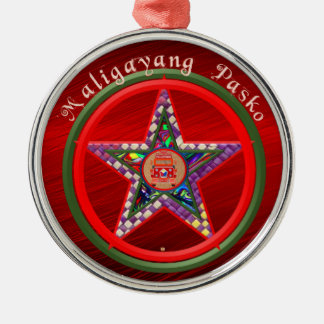 Elegant Filipino julparol och Jeepney Julgransprydnad Metall