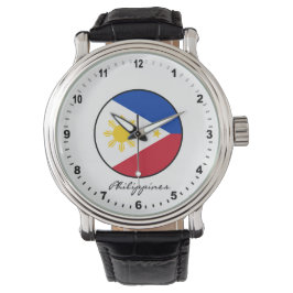 Elegant Filippinerna Watch & Philippine Flagga Armbandsur