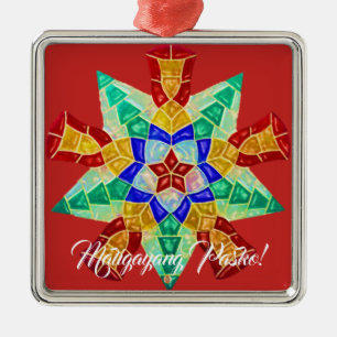 Elegant filippinsk Parolstil, FilAm, Philippines Julgransprydnad Metall