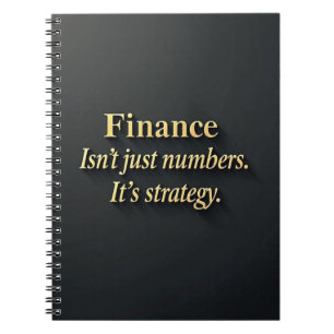 Elegant Finansnotis Minimalistisk Guld Typografi Anteckningsbok