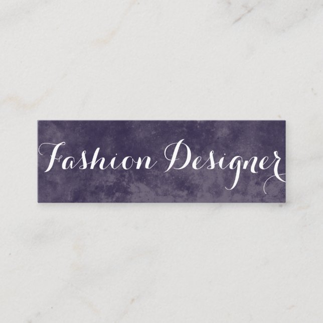 Elegant Finare teckensnitt Mini Visitkort (Framsida)