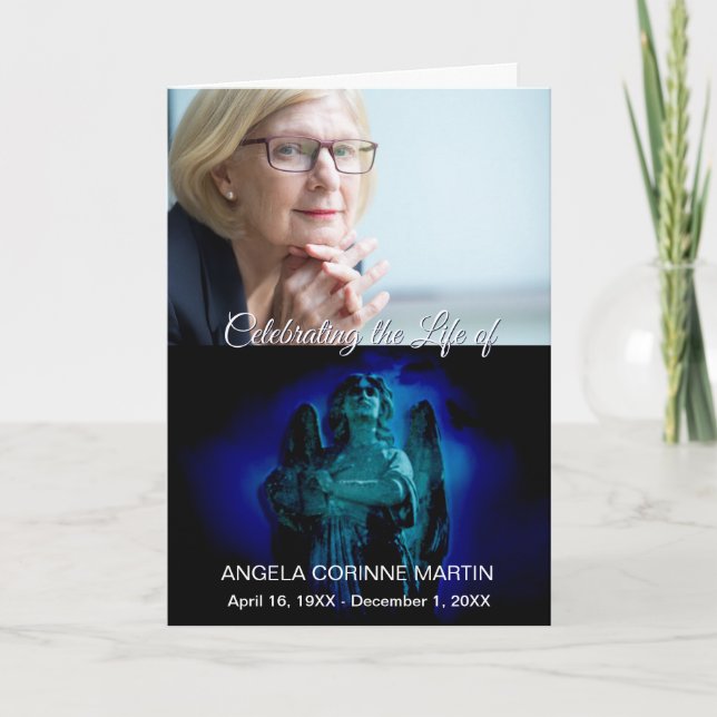 Elegant Firande i Life-begravningsprogrammet Program (Framsida)