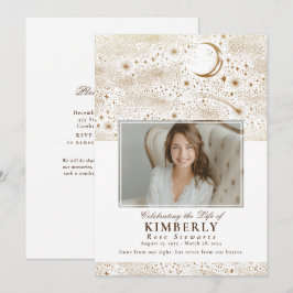 Elegant Firande i livets begravningsfotot Inbjudningar