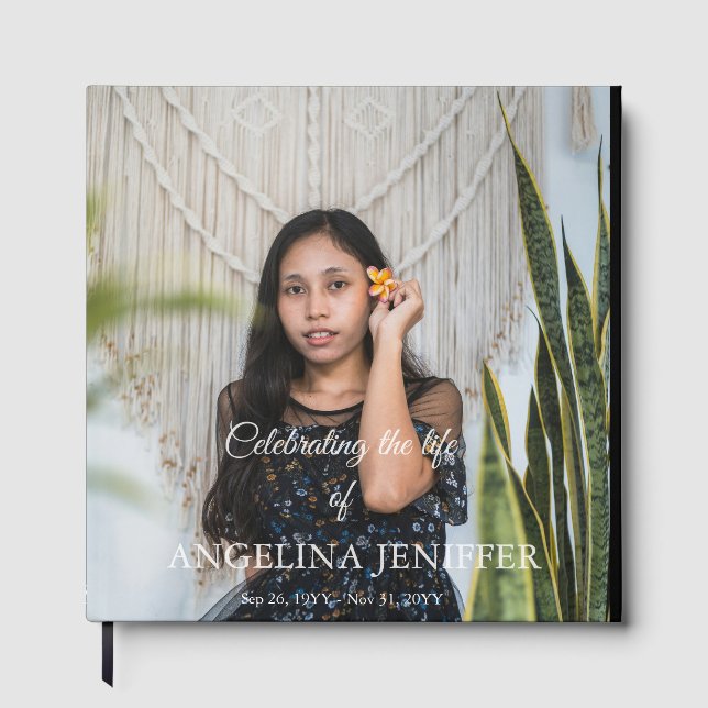 Elegant Firande i livets fotominnesfilm Gästböcker (Framsida)