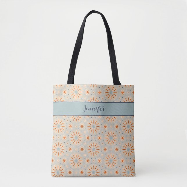 Elegant Fireworks-Inspired Anpassade Tote Bag Tygkasse (Framsida)