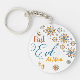 Elegant First Eid Mubarak Mamma Calligraphy Måne