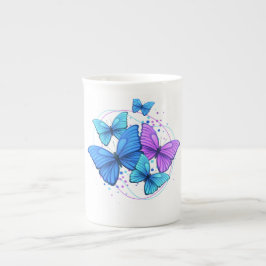 Elegant fjäril specialmugg för varm choklad benporslin mugg