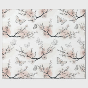 Elegant fjärilsblomning (11) presentpapper