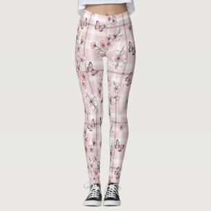 Elegant fjärilsblomning (2) leggings