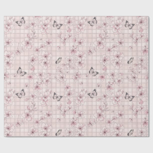 Elegant fjärilsblomning (4) presentpapper