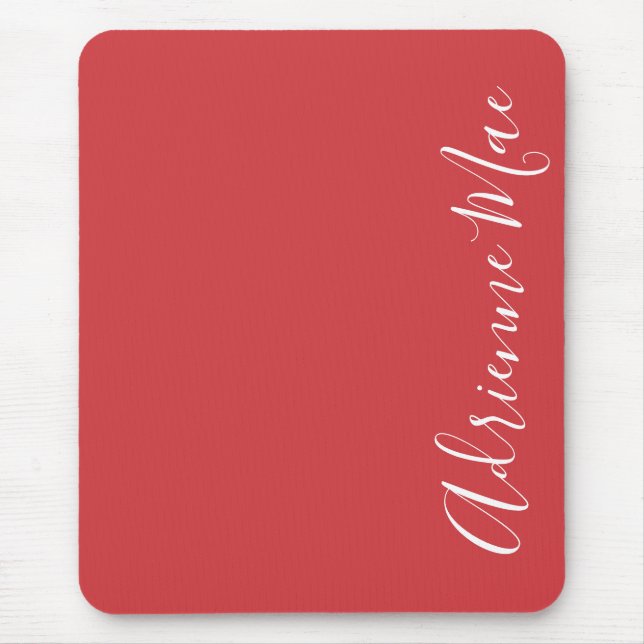 Elegant Flame Red Personlig Musmatta (Framsidan)